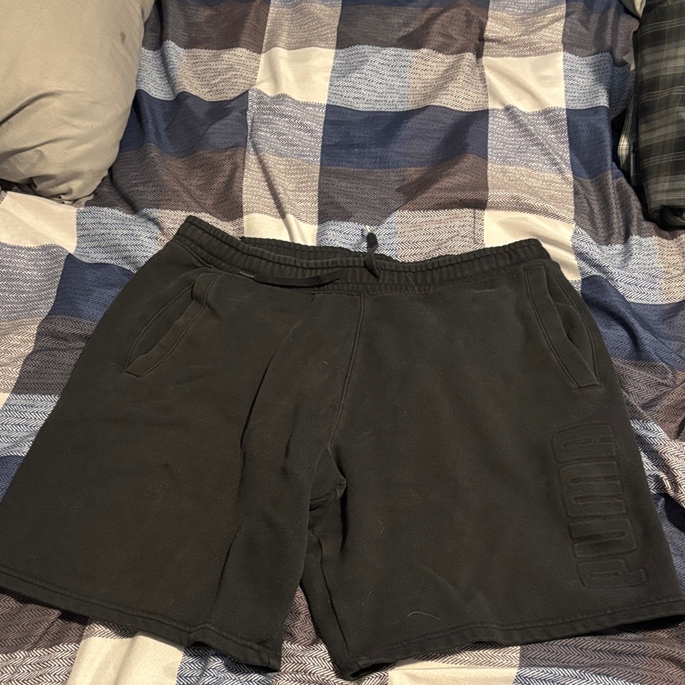 PUMA Men's Charcoal Athletic Shorts